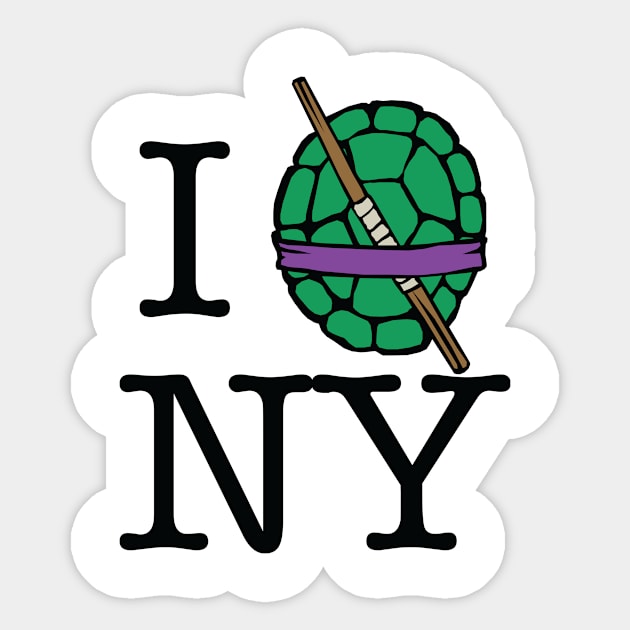 I Don NY Sticker by blankcanvasdj